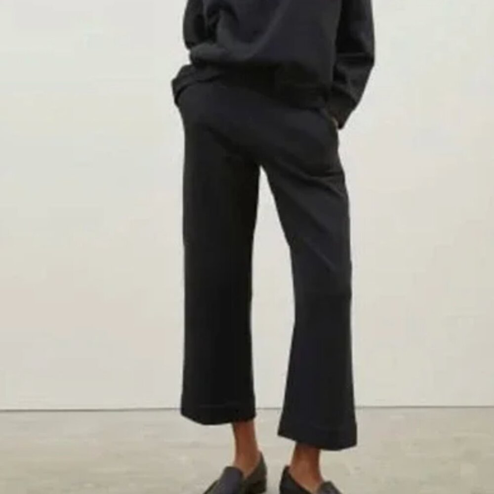 NWOT Everlane The Track Wide Leg Pant in Black